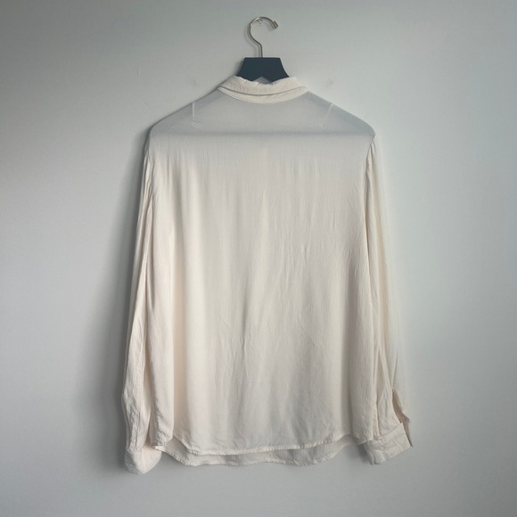 Emerson Fry Long Sleeve Popover‎ Button Down Collared Viscose Shirt Top - Picture 6 of 6